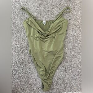 Cowl Neckline Bodysuit